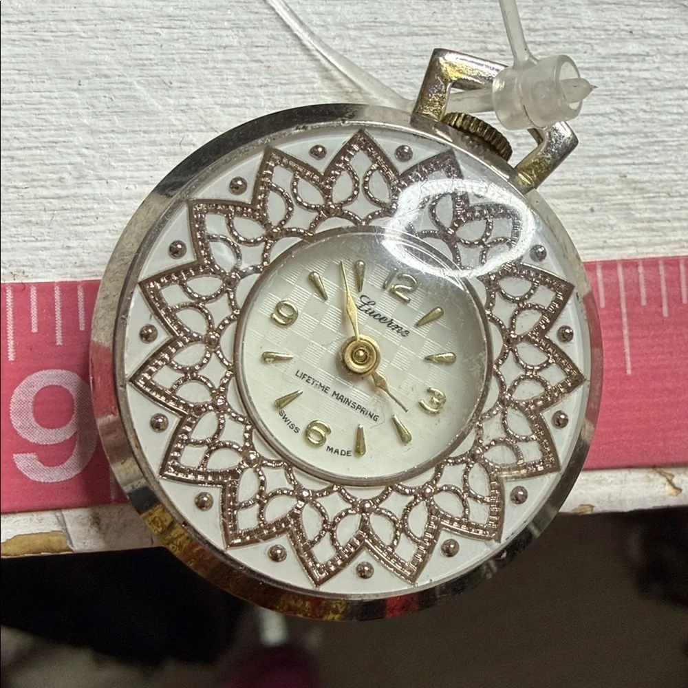 Vintage Swiss Lucerne Rare Auto Pocket Watch (1960-69)